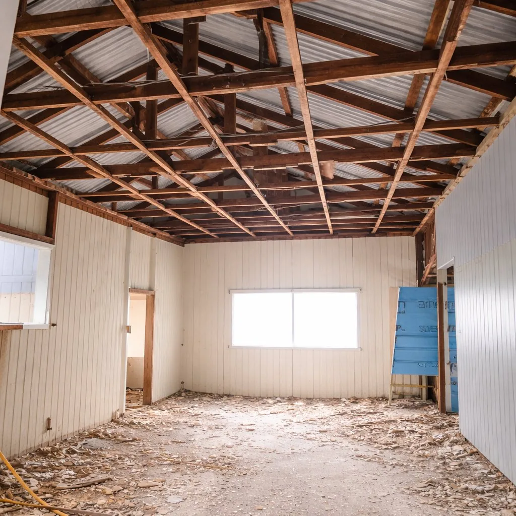 Interior after strip out and clearing