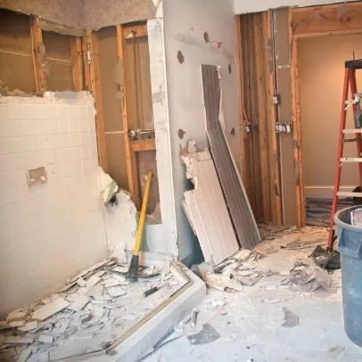 Bathroom strip out demolition